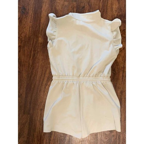 Umgee | NWT Sweatshirt Romper in Ecru/light beige | Large - Picture 4 of 5